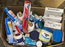 Large box of NEW Health and Beauty Supplies