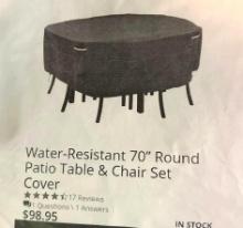 Round Patio Table/Chair set Cover 70" - New out of box