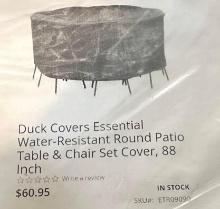 Duck Cover Patio Table/Chair Set Cover 88"- New Out of Box
