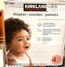 New Case of Size 4 Diapers 198 Count