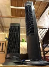 2 Tower Fans- Lasko w/remote and Smaller one is Honeywell-both work