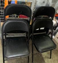 Set of 4 Metal Folding Chairs