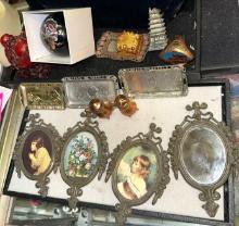 Collectible Lot- Vtg Pictures, Buddha, Ornament and more