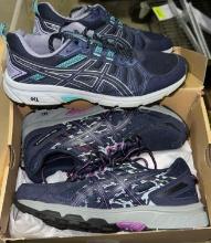 2 Pairs of Asics Gel Venture Running shoes womens size 8.5- New/like New