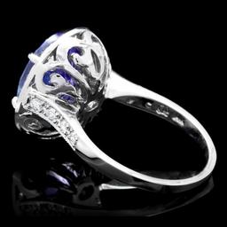 14k Gold 5.00ct Tanzanite 0.70ct Diamond Ring