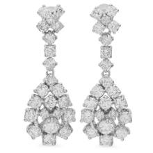 14K Gold 3.00ct Diamond Earrings