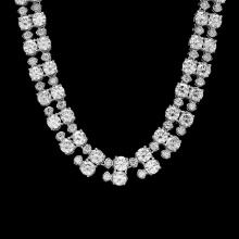 18k White Gold 24ct Diamond Necklace