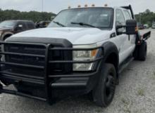 2012 FORD F550 FLATBED TRUCK