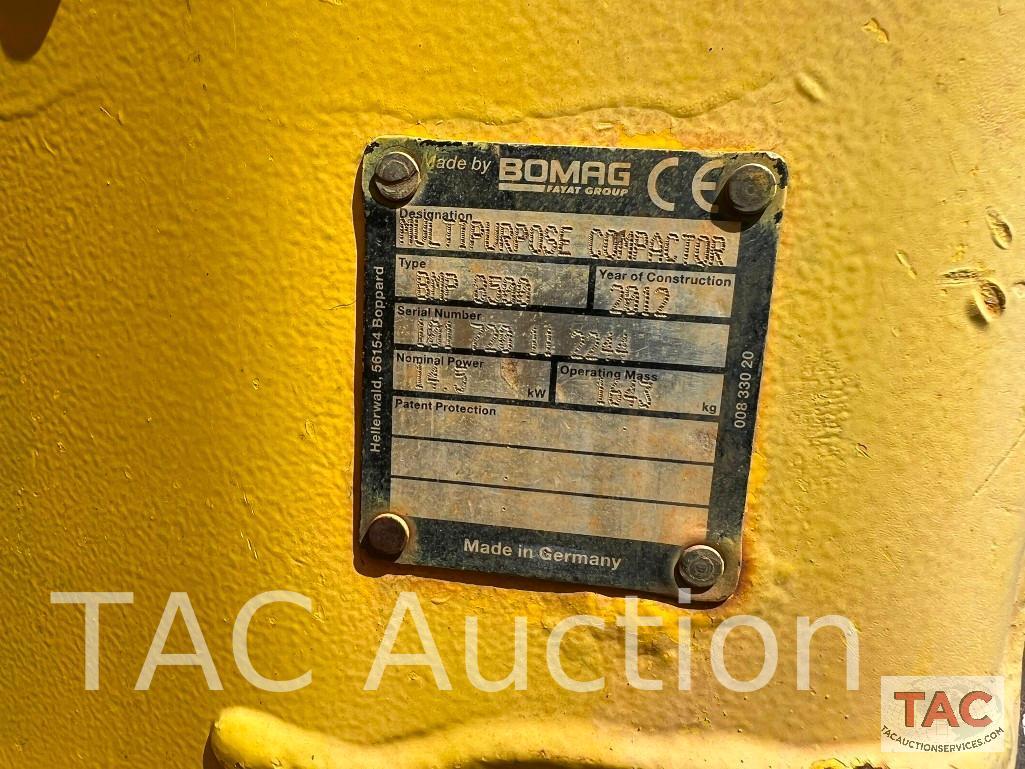 2012 Bomag BMP8500 Walk Behind Compactor