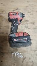 Milwaukee hammer drill with battery