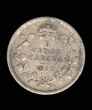1911 ... Silver 5 Cent Coin ... Canada