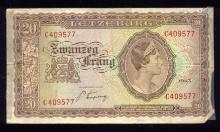 1943 ... 20 Franc ... Luxembourg