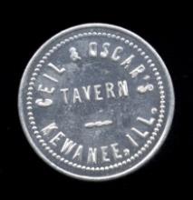 Kewanee, IL ... Ceil & Oscar's Tavern  ... Good for 5 Cents