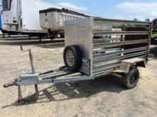 SINGLE AXLE STOCK TRAILER | NO TITLE