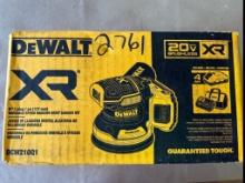 DEWALT XR VARIABLE SPEED RANDOM ORBIT SANDER APPEARS UNUSED