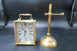 Brass Adjustable Stand & Linden Carriage Clock