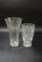2 Crystal Vases