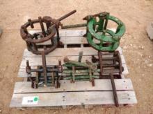 (5) Line Up Pipe Clamps
