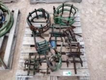 (8) Line Up Pipe Clamps