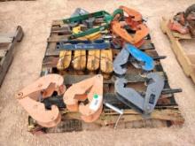 Pallet of Misc Beam Clamps/Other Misc Items