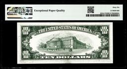 1950 $10 Federal Reserve Note Philadelphia Fr.2010-CW Wide PMG Gem Uncirculated 66EPQ