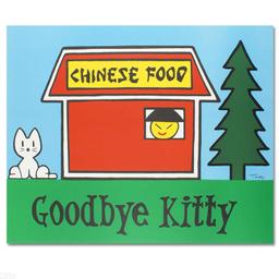 Todd Goldman "Goodbye Kitty" Limited Edition Lithograph On Paper
