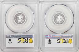 Lot of 2016-2017-Mo Mexico Proof 1/10 oz Silver Libertad Coins PCGS PR70DCAM