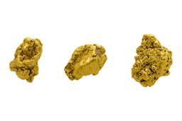 Lot of Mexico Gold Nuggets 3.80 Grams Total Weight