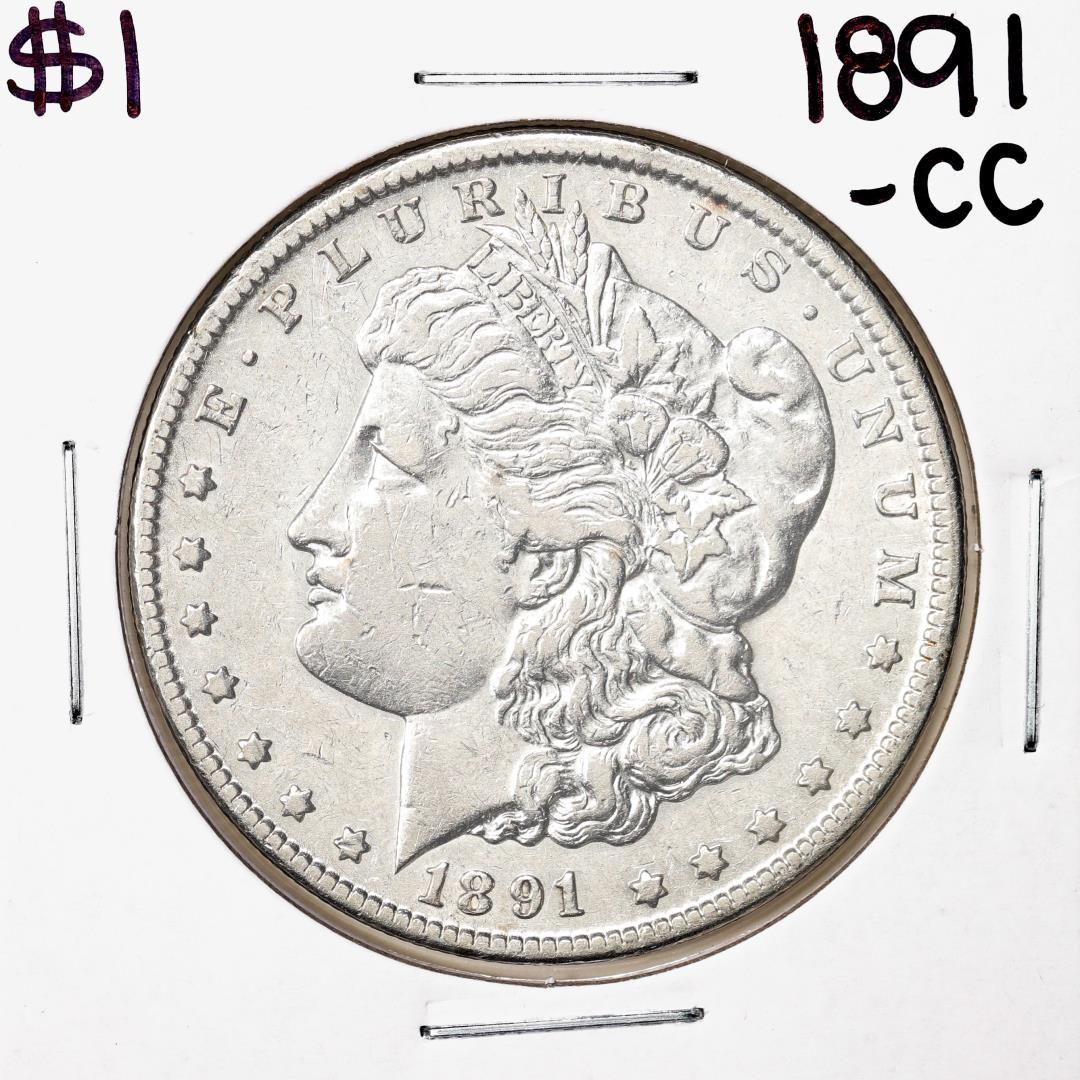 1891-CC $1 Morgan Silver Dollar Coin