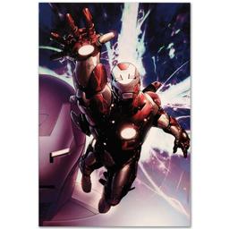 Marvel Comics "Invincible Iron Man #25" Limited Edition Giclee On Canvas