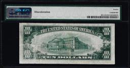 1950A $10 Federal Reserve Note Mismatched Serial Number Error Fr.2011-D PMG Fine 12 Net