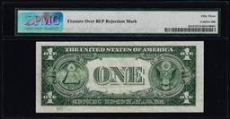 1935E $1 Silver Certificate Note Mismatched Serial Number Error PMG About Unc. 53 Net