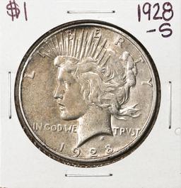 1928-S $1 Peace Silver Dollar Coin