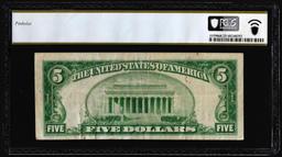 1929 Type 2 $5 NB New Orleans, LA National Currency Note CH# 13689 PCGS Very Fine 25