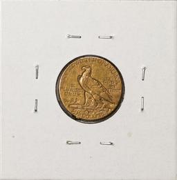 1908 $2 1/2 Indian Head Quarter Eagle Gold Coin Ex Jewelry