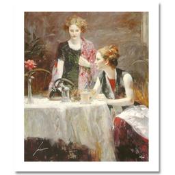 Pino (1939-2010) "After Dinner" Limited Edition Giclee On Paper