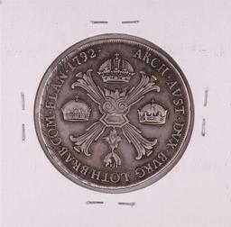 1792 Italy Milan Crocione Kronenthaler Silver Coin