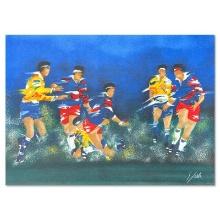 Victor Spahn "Rugby" Limited Edition Lithograph on Paper