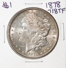 1878 7/8TF $1 Morgan Silver Dollar Coin