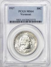 1927 Vermont Sesquicentennial Commemorative Half Dollar Coin PCGS MS64