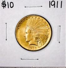 1911 $10 Indian Head Eagle Gold Coin