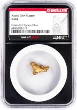 4.00 Gram Alaska Gold Nugget NGC Vaultbox Unvaulted