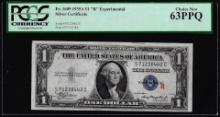 1935A $1 "R" Experimental Silver Certificate Note Fr.1609 PCGS Choice New 63PPQ
