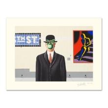 Mark Kostabi "Going Places" Limited Edition Serigraph On Paper
