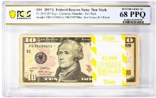 Pack of 2017A $10 Federal Reserve STAR Notes NY Fr.2045-B* PCGS Superb Gem UNC 68PPQ