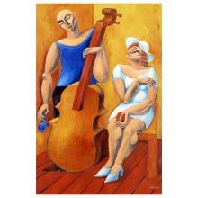 Yuroz "The Cello" Limited Edition Serigraph On Paper