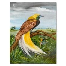Martin Katon "Bird of Paradise" Original Oil on Canvas