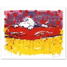 Tom Everhart "Pig Out" Limited Edition Lithograph On Paper