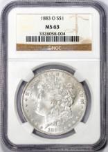 1883-O $1 Morgan Silver Dollar Coin NGC MS63