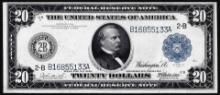 1914 $20 Federal Reserve Note New York